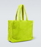 Acne Studios Logo teddy fleece tote bag
