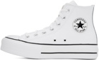 Converse White Chuck Taylor All Star Lift Leather Sneakers