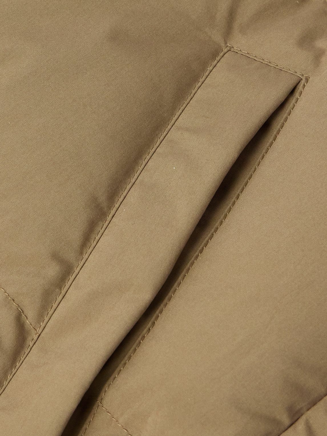 Bottega Veneta - Intrecciato Leather-Panelled Quilted Cotton Down Gilet - Brown