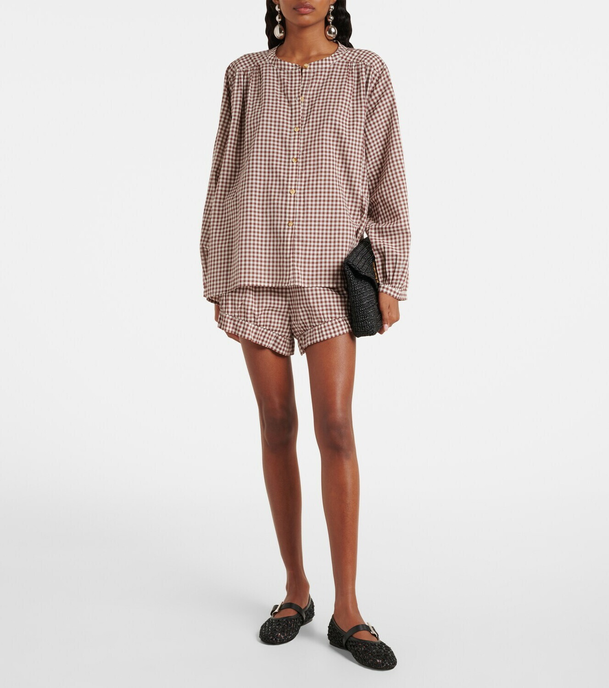 Posse Mira gingham cotton shirt