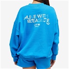 Adanola Women's Resort Sports Oversized Sweatshirt in Sky Blue