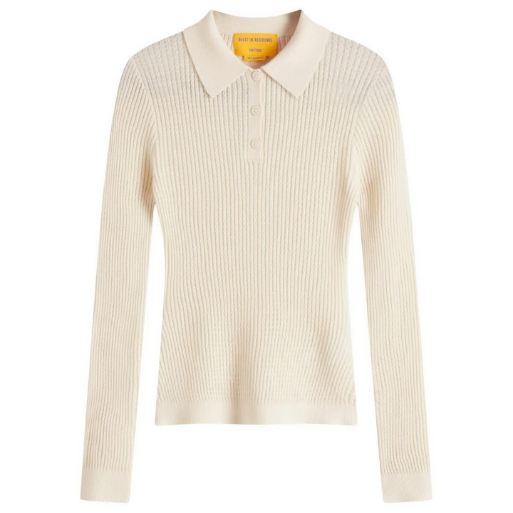 Photo: GUEST IN RESIDENCE Women's Shrunken Polo In Cashmere in Cream