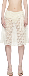 Belle The Label White Willa Midi Skirt