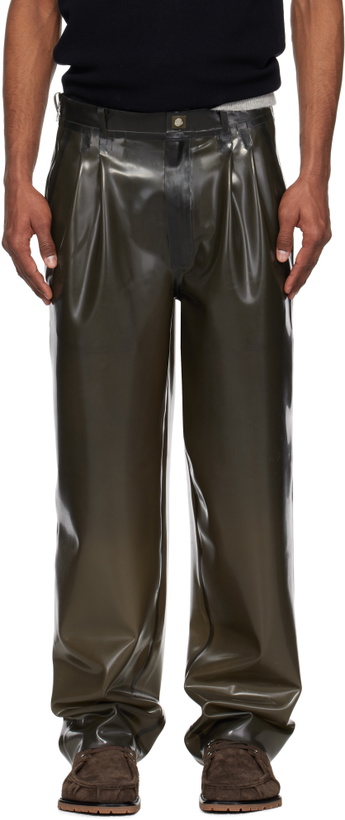 Photo: Magliano Gray Folsom Doppia Latex Trousers