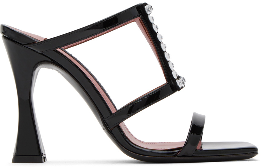 Les Petits Joueurs Black Hoya Heeled Sandals