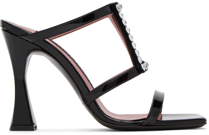 Photo: Les Petits Joueurs Black Hoya Heeled Sandals