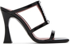 Les Petits Joueurs Black Hoya Heeled Sandals