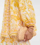 Zimmermann Lyre Billow printed ramie blouse