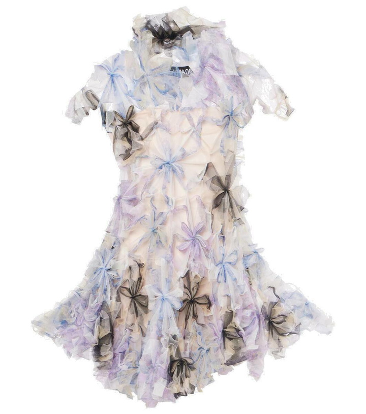 Photo: Susan Fang Air-Whirl floral-appliqué minidress
