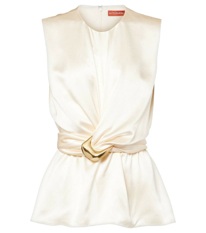 Photo: Altuzarra Tizzy belted gathered silk top