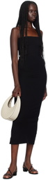 LESET Black Rio Bandeau Midi Dress