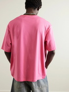 Acne Studios - Exford Logo-Appliquéd Cotton-Jersey T-Shirt - Pink