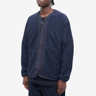 Comme des Garçons Homme Men's Boa Fleece Zip Liner in Navy