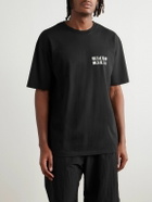 Wacko Maria - Logo-Print Cotton-Jersey T-Shirt - Black