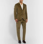 Caruso - Green Slim-Fit Tapered Cotton-Blend Corduroy Suit Trousers - Green