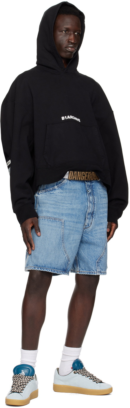 B1ARCHIVE Black Short Hoodie
