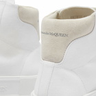 Alexander McQueen Men's Canvas High Top Sneakers in White