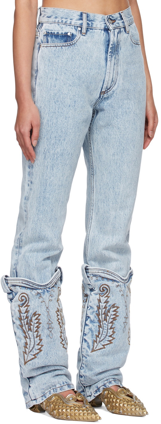 Y/Project mid-rise bell-bottom Jeans - Farfetch