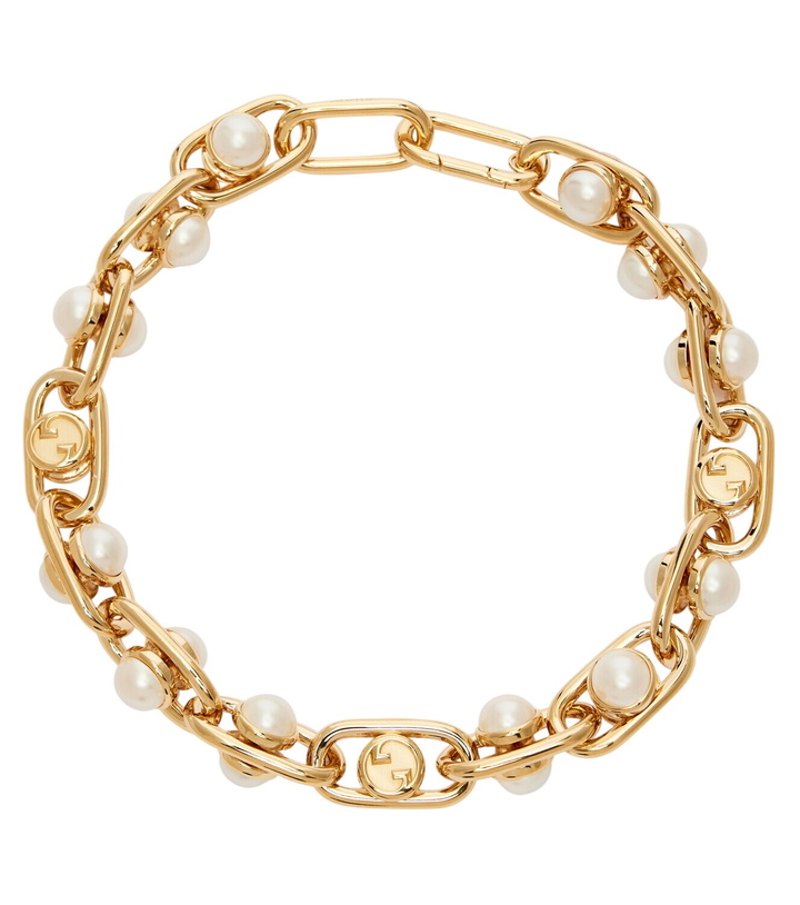 Photo: Gucci Interlocking G embellished necklace