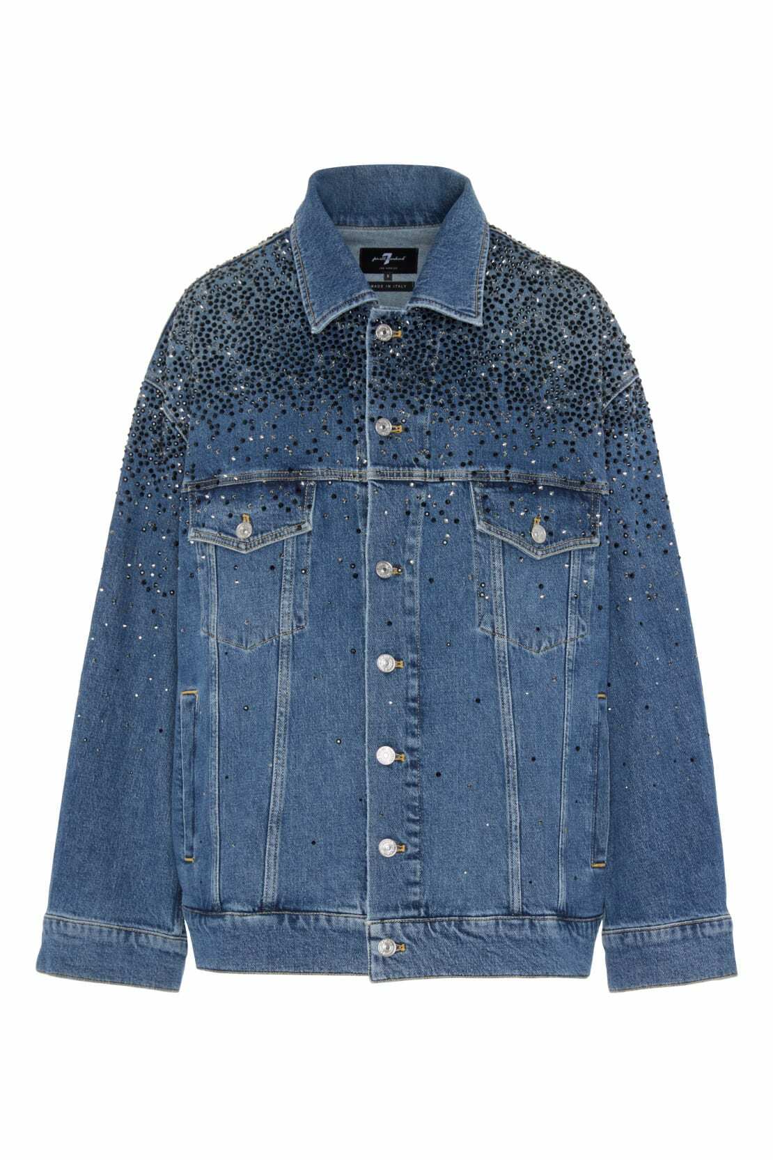 ジャケット 7 For All Mankind VICKY JACKET Soho Light (52891) Vicky Denim Jacket in Soho Light | 7 For All Mankind