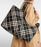 Burberry Burberry Check Medium canvas tote bag