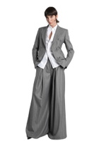The Andamane Tara Pants In Grey Polyester
