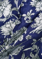 Alice + Olivia Martel Floral Devoré Blouse Blue