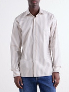 De Petrillo - Striped Cotton-Poplin Shirt - White
