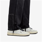 Represent Men's Reptor Leather Sneakers in Vintage White/Black