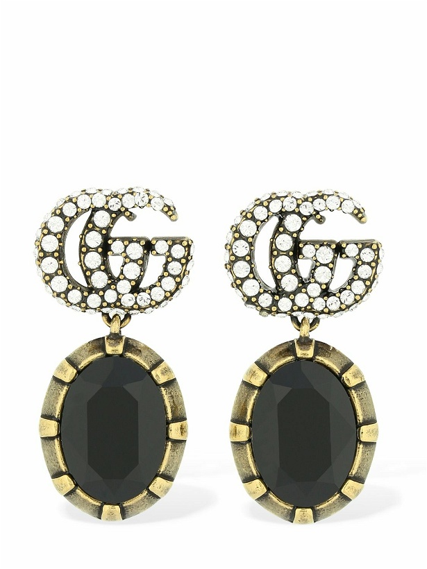 Photo: GUCCI - Gg Marmont Crystal Embellished Earrings