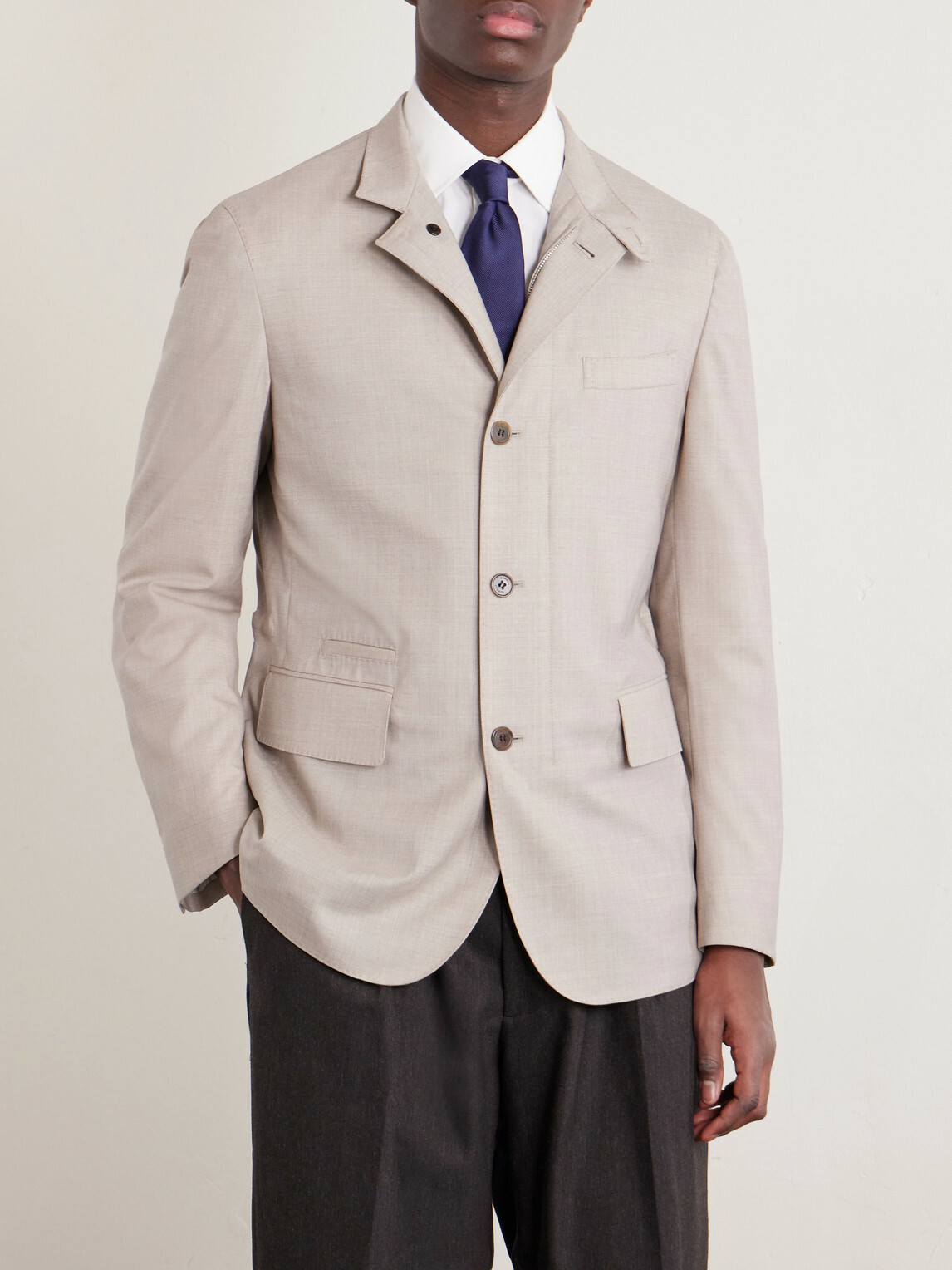Dunhill - Super 130s Wool Jacket - Gray