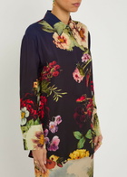 Alice + Olivia Finley Floral-print Satin Shirt Multicoloured 1