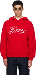 Kenzo Red Kenzo Paris 'KENZO Winter Holidays' Embroidered Hoodie