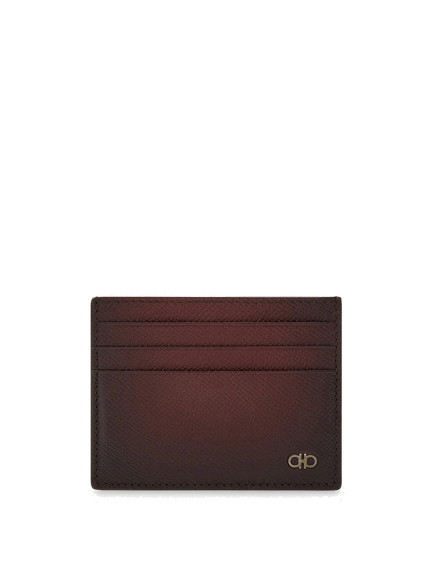 Photo: Ferragamo Mens Gancini credit card holder in Red