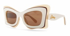 Loewe Lw40140u - White / Beige Sunglasses