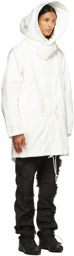 Kanghyuk White Airbag Fishtail Coat