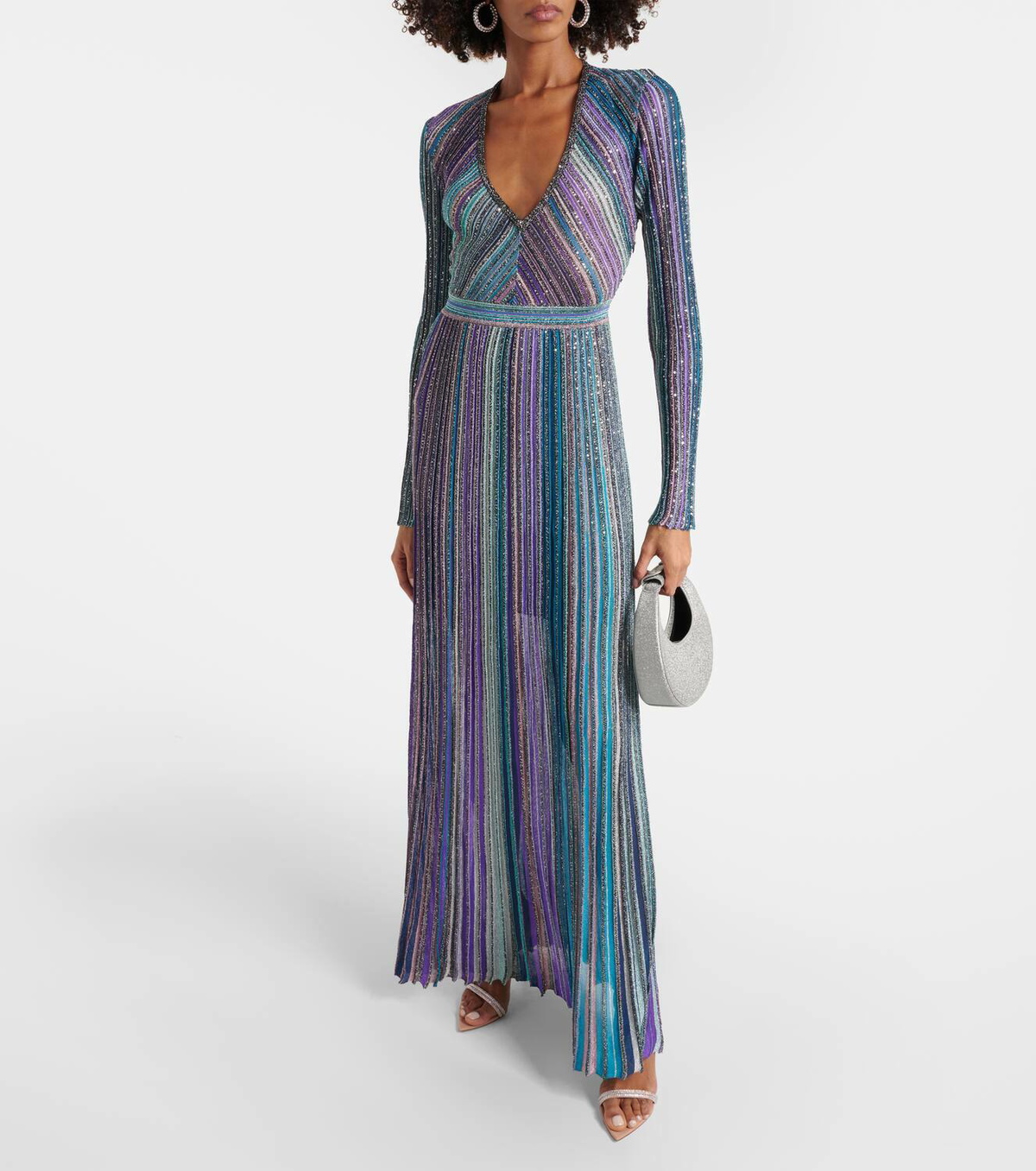 evening long dresses Cream Long Sleeves Arabic Evening Dresses SS696 Pink / 8