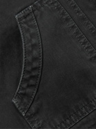 GENERAL ADMISSION - Corduroy-Trimmed Herringbone Cotton Jacket - Black
