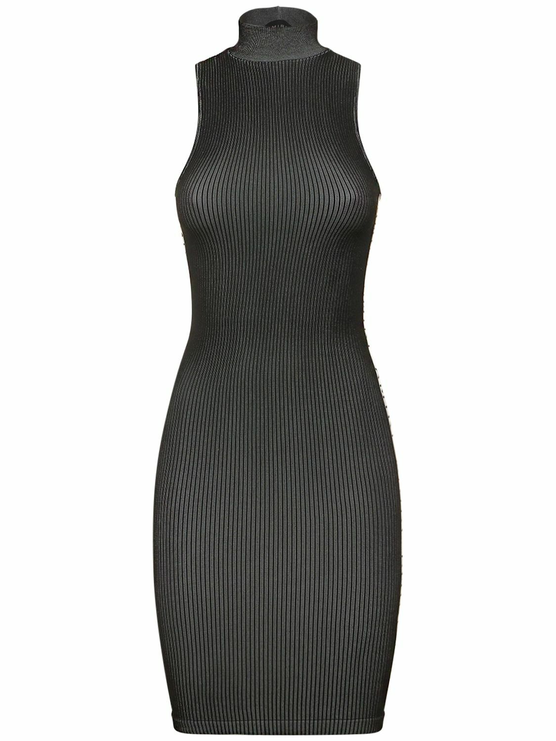 ワンピース AMIRI BLACK WOOL BLEND MINI DRESS AMIRI Women's MA Mini Dress in Black Amiri