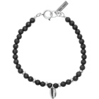 Isabel Marant Black and Silver Stone Bracelet