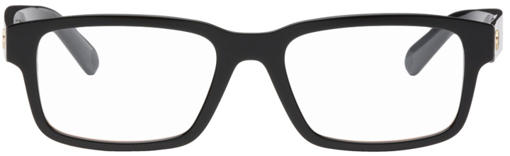 Photo: Moncler Black Rectangular Acetate Glasses