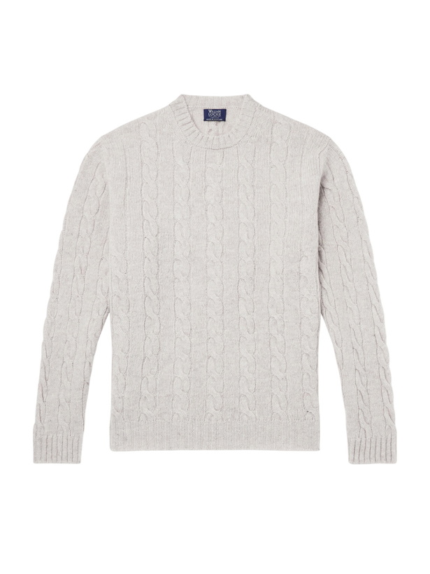 Photo: William Lockie - Cable-Knit Wool Sweater - Neutrals