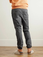 Beams Plus - Gym Tapered Stretch-Cotton Twill Drawstring Trousers - Gray