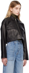 ANINE BING Black Christian Leather Jacket