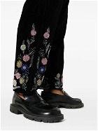BODE - Embroidered Cotton Trousers