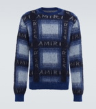 Amiri - Plaid mohair-blend sweater