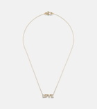 Sophie Bille Brahe Love 18kt gold necklace with diamonds