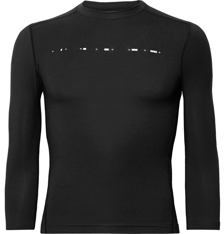 Photo: Under Armour - Athlete Recovery Compression Printed Stretch-Modal Top - Men - Black