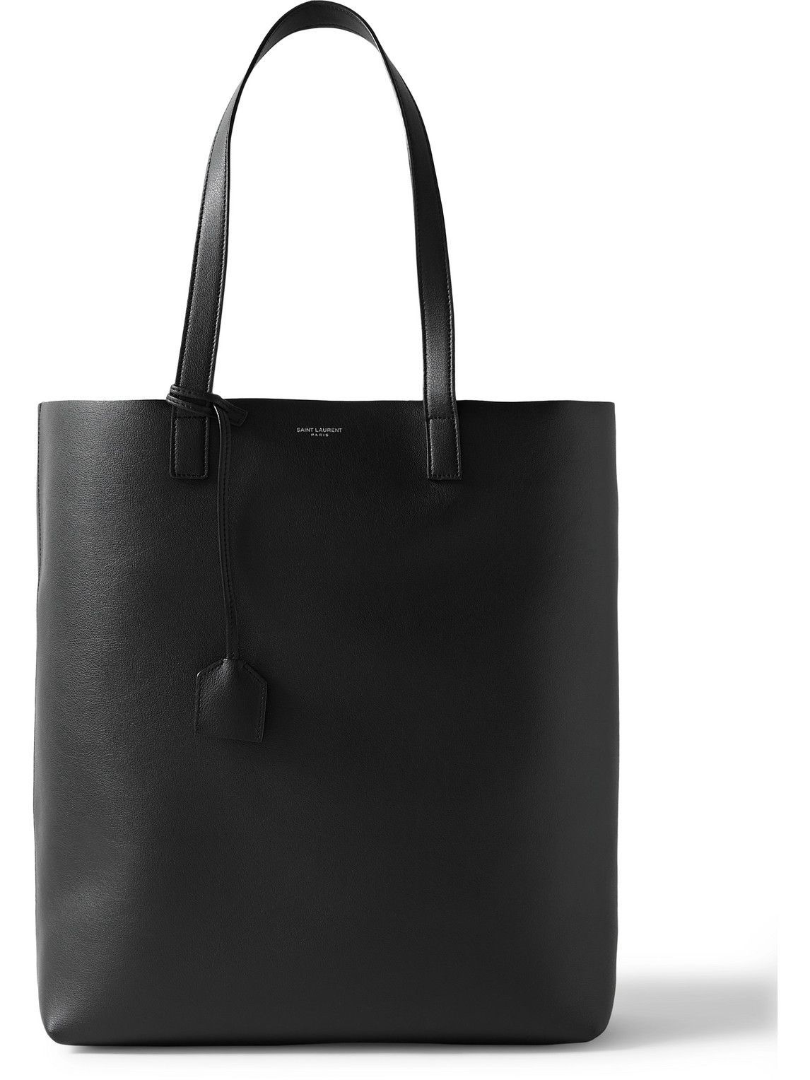 SAINT LAURENT - Bold Full-Grain Leather Tote Bag Saint Laurent