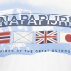 Napapijri Men's Gorfou Graphic Logo T-Shirt in Bright White